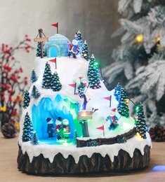 Skihelling schaats licht/muziek 29x23x31cm