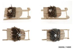 Slee 24x7,5x7cm hout 4ass