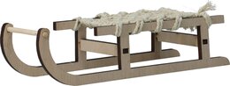 Slee L25cm hout met touw