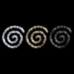 Slinger 2m 3ass wit goud grijs