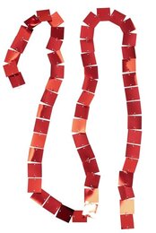 Slinger 700x5cm vierkant kunststof rood