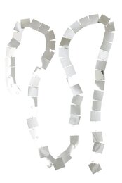 Slinger 700x5cm vierkant zilver