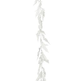 Slinger L180cm bladeren wit