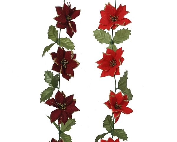 Slinger poinsettia L270cm 2ass