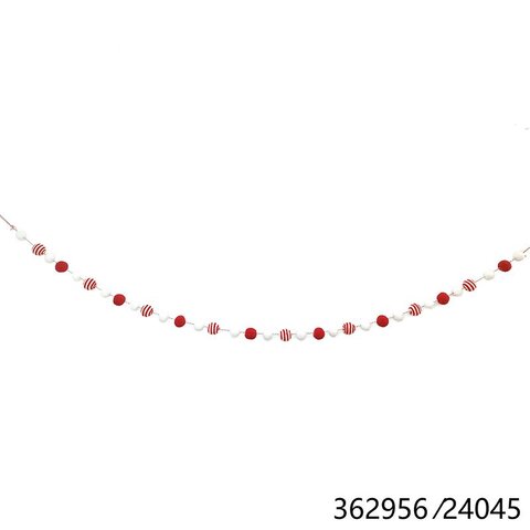 Slinger pompon styropor L224cm