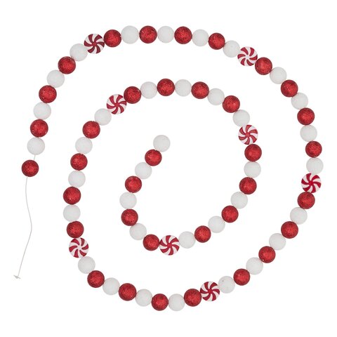 Slinger snoep L180cm rood wit