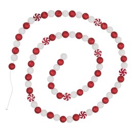 Slinger snoep L180cm rood wit