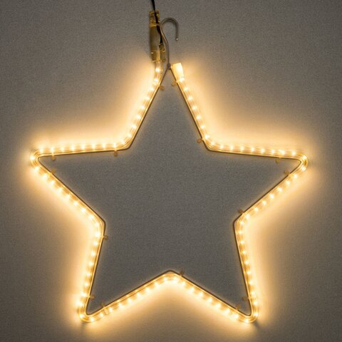 smd star 30cm 90led warm white - 5m lead - ip44 transformer