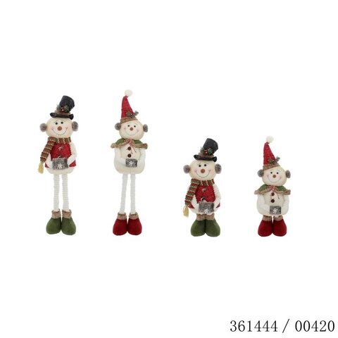 Sneeuwman jongen/meisje lange benen H157/85cm 2ass