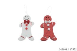 Sneeuwman peperkoek 10x2x17cm 2ass