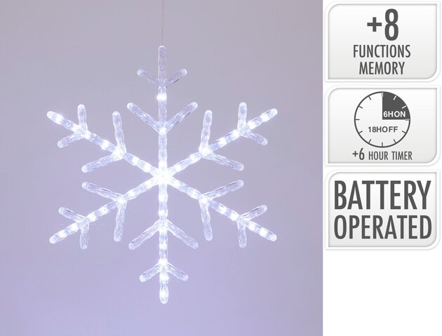 Sneeuwvlok 40Led wit