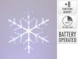 Sneeuwvlok 40Led wit