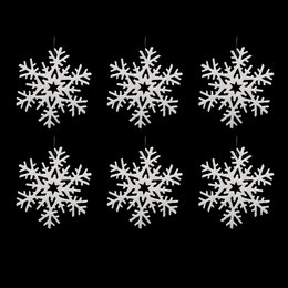 sneeuwvlok glitter 20cm x6