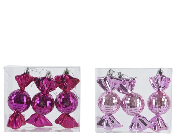 Snoep D5xH12cm foam 3stuks 2ass