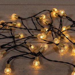 Snoerverlichting vintage 100Led 10m warm wit