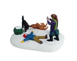 Snow angel's best friend