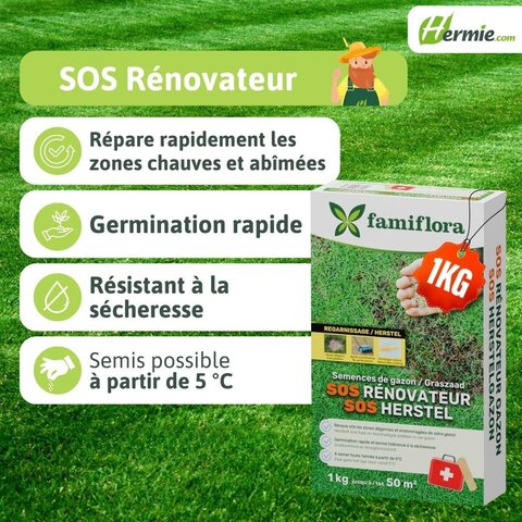 SOS Herstelgazon 1Kg - afbeelding 3