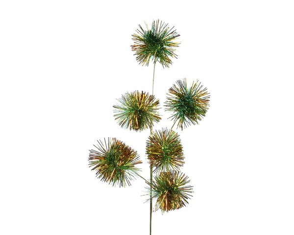 Spray lametta 12x23x65cm vert or