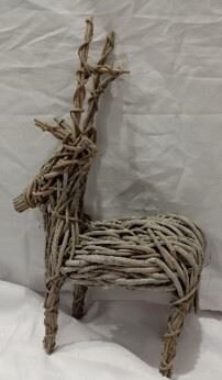 Staand rendier geweven 38cm - afbeelding 1