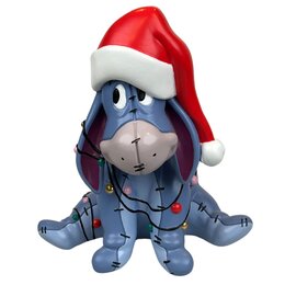 Statue Bourriquet avec bonnet Père Noël