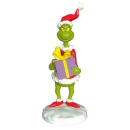 Statue Grinch avec cadeau