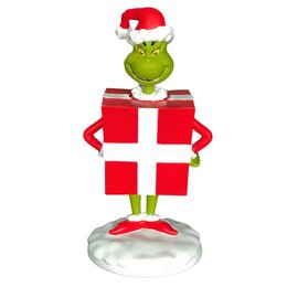 Statue Grinch dans cadeau