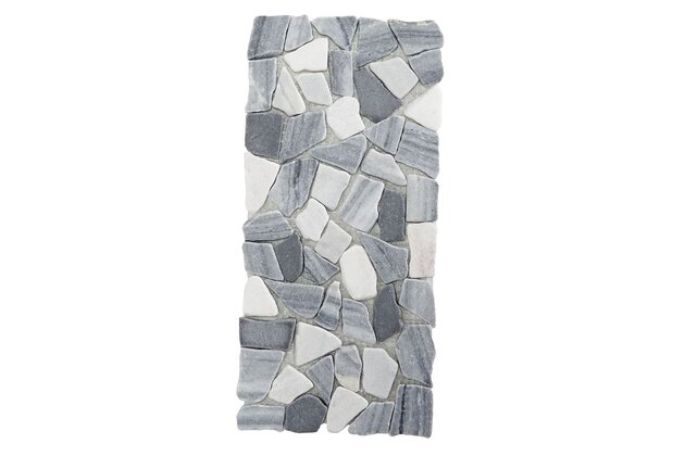 Steentjes mat grijs-wit 30x14cm