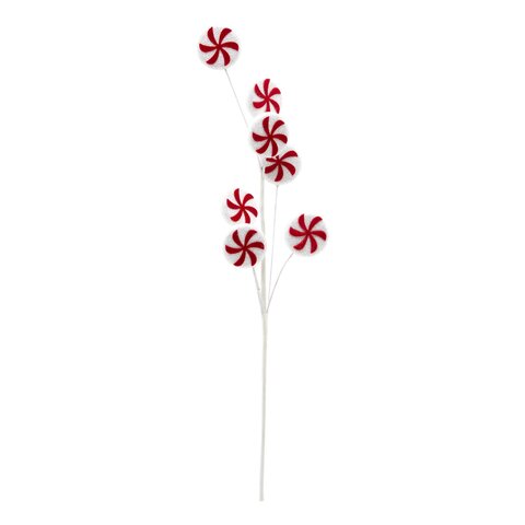 Steker kerstballen snoep H61cm