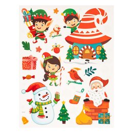 Stickers fenêtre 38x30cm lutin