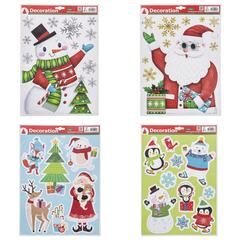 Stickers fenêtres 29x41cm 4ass