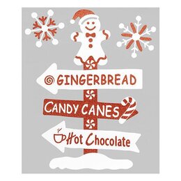 Stickers zuurstok 28x34cm