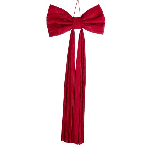 Strik 100x220cm rood