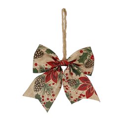 Strik 12x13cm beige poinsettia