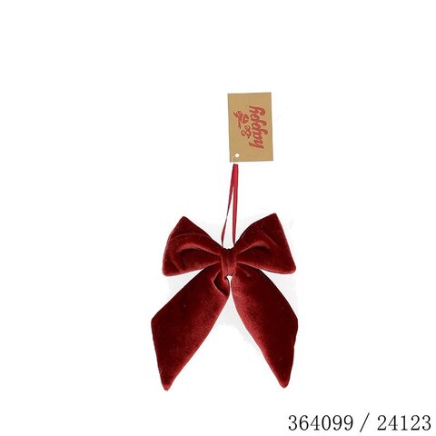 Strik 12x15cm rood fluweel