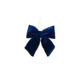 Strik 15x17cm fluweel blauw