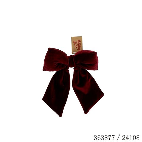 Strik 18x24cm fluweel donkerrood