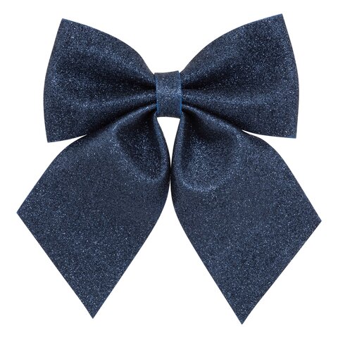 Strik 20x25cm glitter blauw