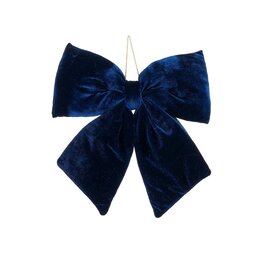 Strik 30x34cm fluweel blauw