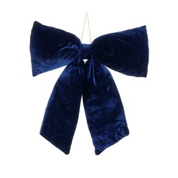 Strik 39x50cm fluweel blauw