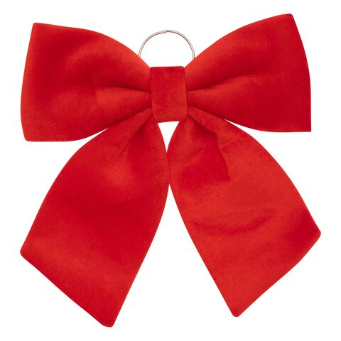 Strik 40x35cm fluweel rood