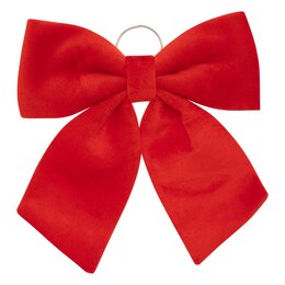 Strik 40x35cm fluweel rood