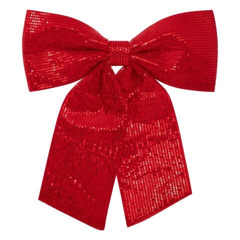 Strik 47x39cm sequins rood