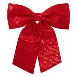 Strik 47x39cm sequins rood