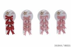 Strik 9x13cm 3stuks 4ass rood wit