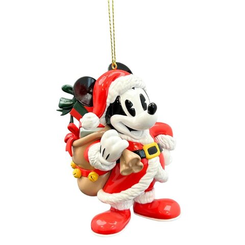Suspension 3D Mickey Père Noël vintage