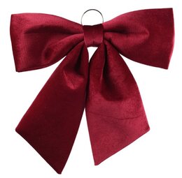 Suspension noeud 48x52cm rouge