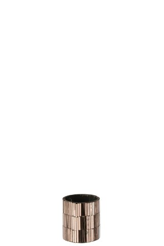 t-lh streep glas rose goud (7x7x8)