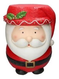 Table d'appoint Père Noël D27/36xH44cm rouge