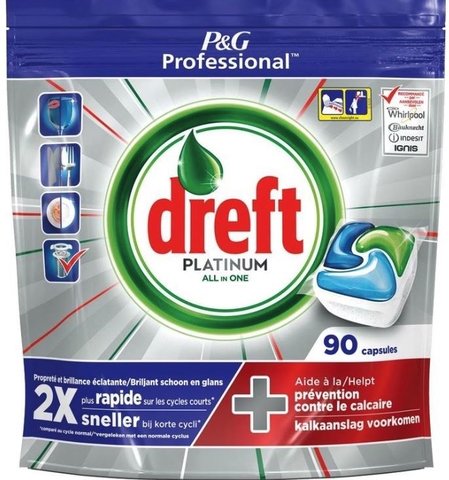 Tablettes lave-vaisselle DREFT Platinum - 90pcs - image 1