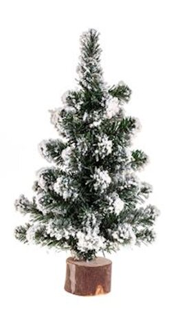 Tafelkerstboom besneeuwd 25cm